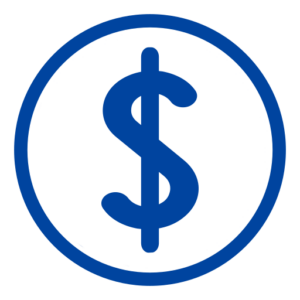 blue dollar sign icon American VA Loans